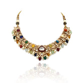 Aida Polki Multicolor Necklace Set - The Pashm